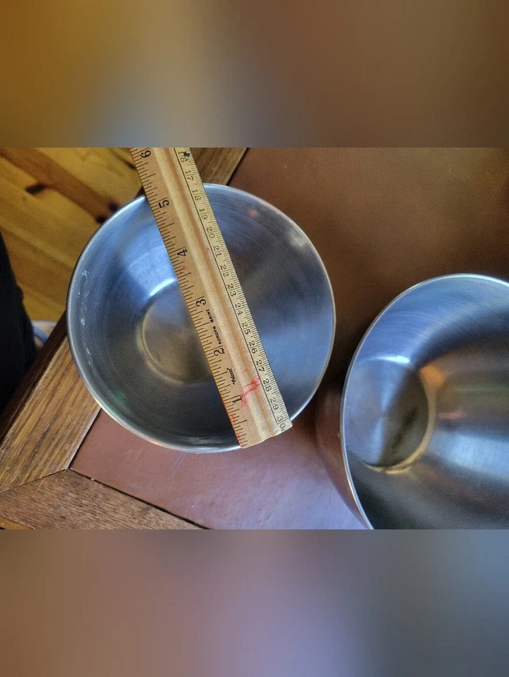 set of three vintage Revere Ware Stainless Steel Mixing Bowls